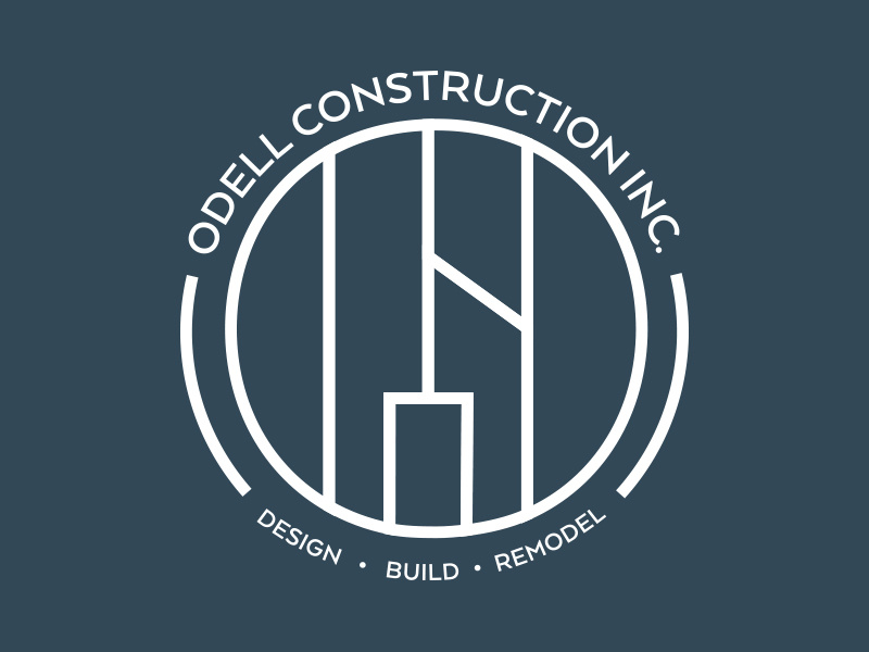 Secondary Odell Construction Inc. Logo home construction branding logo