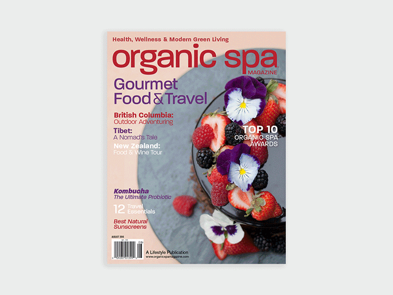 Organic Spa Magazine Covers design editorial graphic design layout magazine