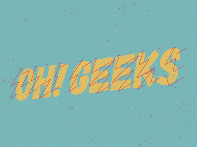 OH! GEEKS branding comic geeks logo nerd