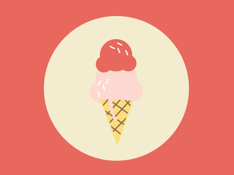 I Scream For Ice Cream color ice cream icon illustration summer