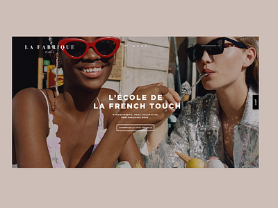 LA FABRIQUE PARIS design fashion fashion design ui web