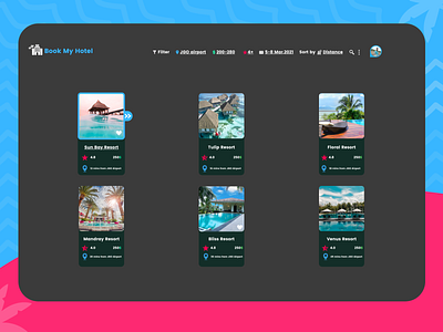 Hotel Booking 067 all booking challenge creative daily ui dailyui design dribbble hotel hotel booking inspiration modern popular resort unique web website