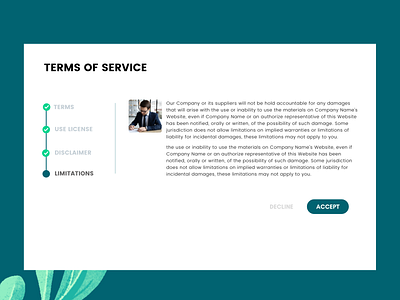 Terms of service 089 creative daily dailyui dribbble modern popular terms terms of service