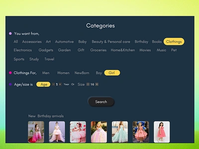 Categories 099 categories challenge creative dailyui design dribbble modern ui