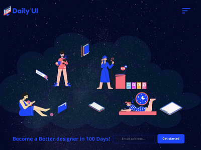 Daily UI  Landing page