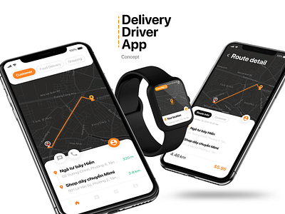Delivery Driver App Concept app concept delivery driver location tracking
