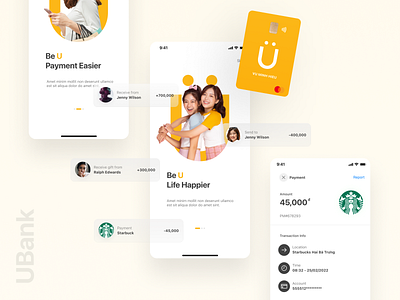 UBank Redesign app card concept digital banking finance
