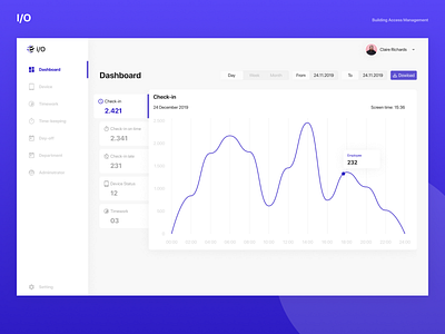 I/O - Building Access Management ui ux design