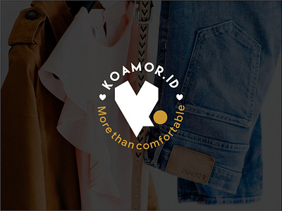 KOAMOR boutique boutique logo brand branding fashion jeans