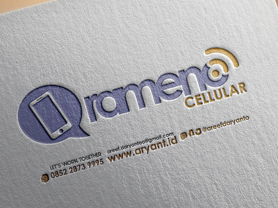 RAMENO cellular design graphic desgin logo rameno cellular