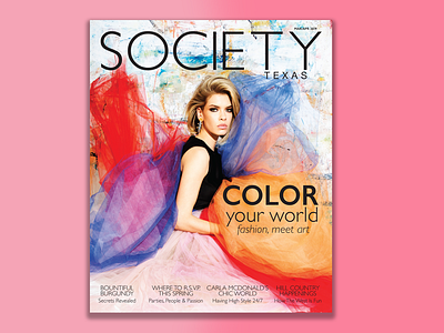 Society Texas March/April 2019 Cover cover art editorial design production design