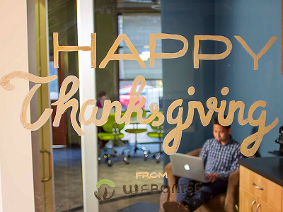 Happy Thanksgiving expo glass handlettering lettering thanksgiving