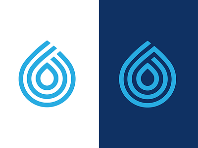 Water drop mark conservation drop logo mark water