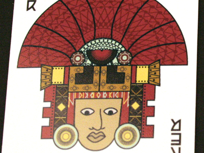 Aztec Joker aztec illustration joker pattern playing card
