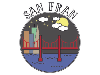 San Fran design illustrator logo