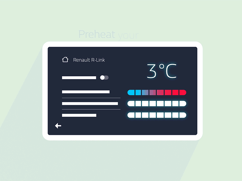 Renault R-Link car interface renault ux