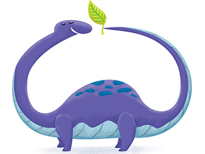 Brontosaurus with Leaf brontosaurus