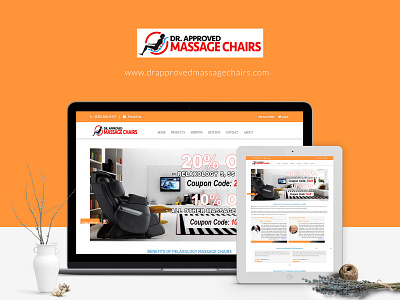 Dr.Approved Massage Chair Website Ui Design chair minimal proffesional ui ux design uiux designer webdesig website concept