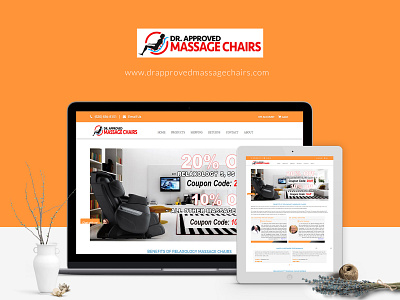 Dr.Approved Massage Chair Website Ui Design