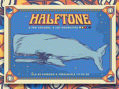 Halftone power graphic design halftone illustration illustrator