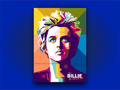 Billie Joe Amstrong artwork design illustration popart portrait wpap