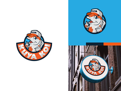 Logo design for Kuya Koi branding branding and identity branding concept character logo creative logo digital art identity illustration logo logo design mascot logo vector art
