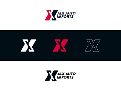 ALX Auto Imports Proposed Logo branding identity illustration logo logo design