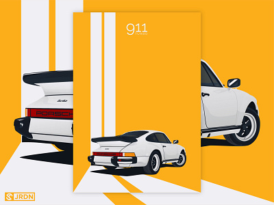 1978 Porsche 911 Turbo automotive car club digital art minimalist porscheart vector vector art