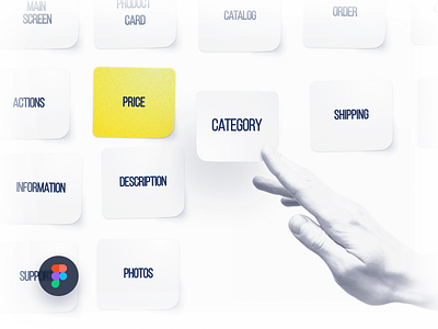 Card Sorting UX Figma Freebie card sorting card style creative design figma ia illustration light research survey ui ux design