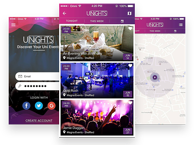 App Designs app screens company mobile app design