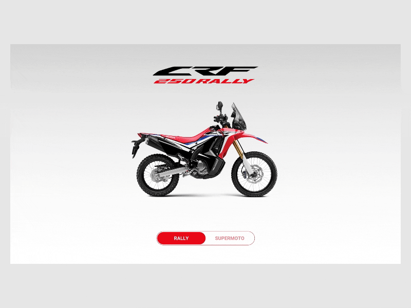 Crf 250 design flat portfolio ui web