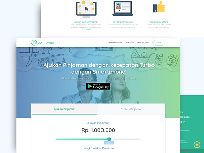 Landing Page design homepage illustration landing marketing mobile page responsive ui