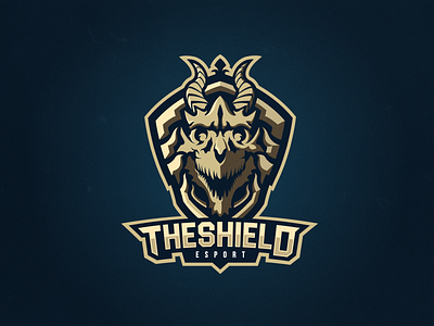 The Shield Esport logo. brand identity design dragon esports logo illustration logo mascot logo shield