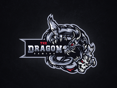 The Dragon Gaming logo. brand identity dragon esports esports logo gaming illustration logo mascot logo pubg