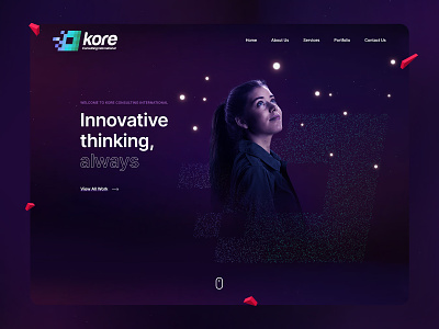 Kore Consulting International Website agency brand design branding graphic deisgn inspiration landing page ui ux website website design