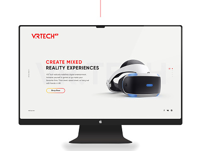 VR.Tech Website design dribbble graphic deisgn hello ui ux web wesbite