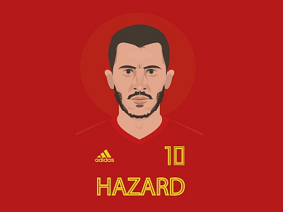 Eden Hazard belgium caricature chelsea devils eden football hazard portrait red soccer