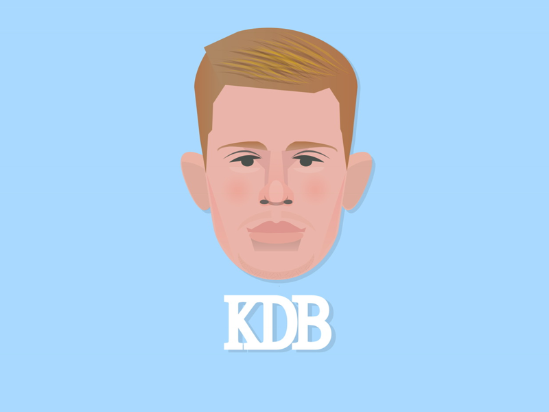 KDB belgium bruyne caricature city de football head kdb kevin manchester portrait soccer
