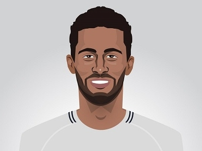 Moussa Dembele belgium caricature dembele drawing face illustration portrait tottenham vector