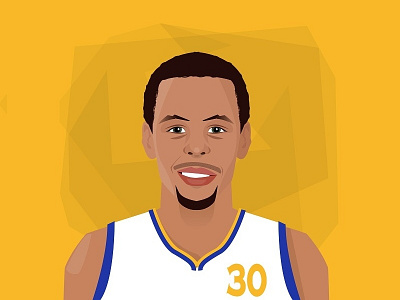Curry Small Bis basket basketball california champions curry golden illustration nba portrait state stephen warriors