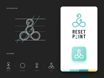 Reset Point - Brand Identity brand design brand identity branding bright color businesscard dark design flag icon logo logodesign typography vector