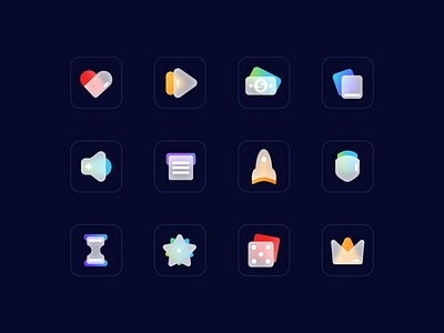 Rocketman icon set