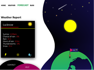 Weather Forecast design dribbble forecast graphics rich uxui