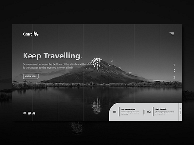 Travel | Explore Mountains exploration holidays landing page mountains summer travel ui ui design ux ux design web