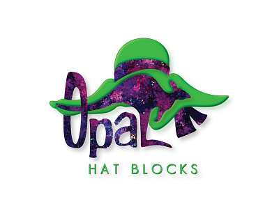 Opal Hat Blocks Logo Design brand graphic design logo