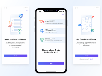 Onboarding app application fin tech finance finance app icon ios loan logo mobile onboarding onboarding flow sign in sketch ui user flow ux ui