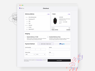 Checkout checkout ecommerce graphic illustration sketch ui ux vector