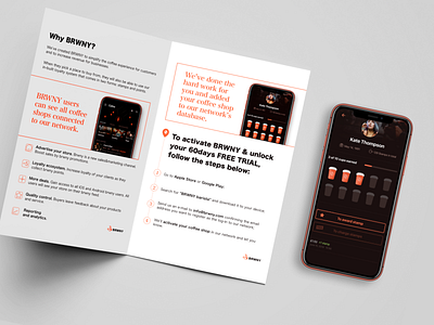 Brochure app application branding brochure design design graphic marketing mobile sketch typography vector