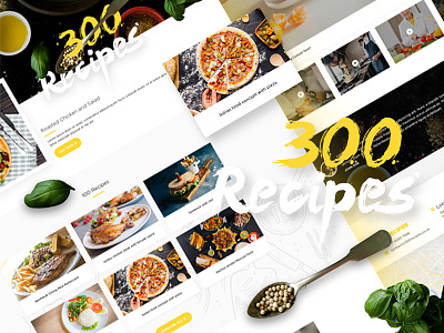 Food Recipes Website 300 4life food recipes responsive ui ux webdesign