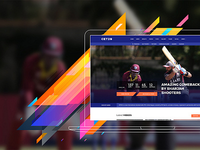 T20 Cricket Website 4life cricket design sports t20 ui ux web